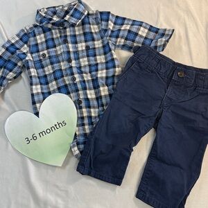 GAP - 2 piece baby set/outfit. Size 3-6 months